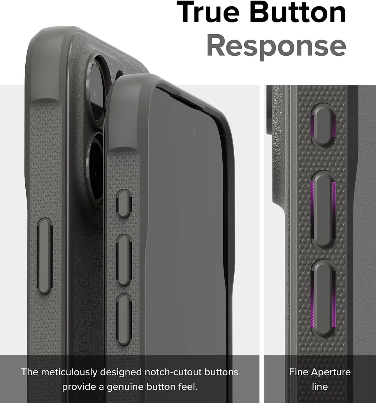 Ringke Onyx [Feels Good in The Hand] Compatible with iPhone 15 Pro Case, Anti-Fingerprint Technology Prevents Oily Smudges Non-Slip Enhanced Grip Precise Cutouts for Camera Lenses - Gray