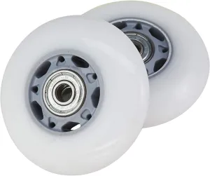 RipStik Casterboard Replacement Wheel Set 76 mm w/ bearings (Silver-Gray/White)