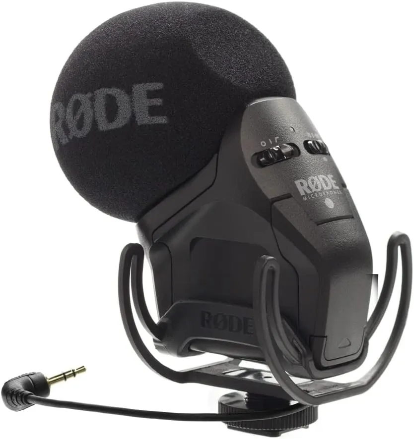 Rode Stereo VideoMic Pro Rycote Camera-Mount Stereo Microphone, Black