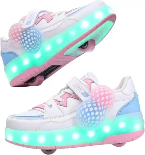 Roller Shoes for Kids Boys Girls Fashion Fun Wheels Sneakers Children Roller Skate Shoes