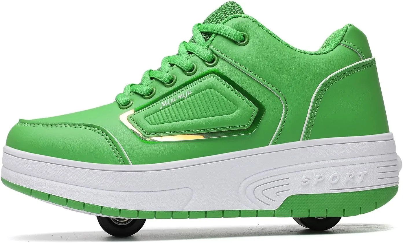 Rolling Skate Shoes for Boys Girls Roller Sneaker with Wheels Fashion Footwear Skate Wheeled Shoe for Kids Christmas Birthday Children Show Gift