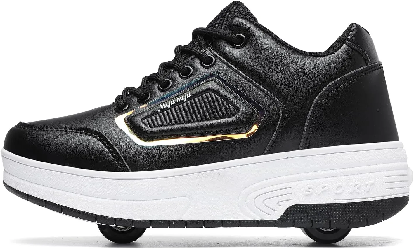 Rolling Skate Shoes for Boys Girls Roller Sneaker with Wheels Fashion Footwear Skate Wheeled Shoe for Kids Christmas Birthday Children Show Gift