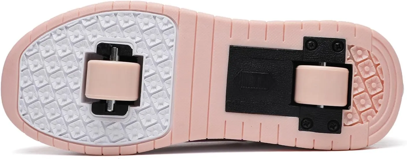 Rolling Skate Shoes for Boys Girls Roller Sneaker with Wheels Fashion Footwear Skate Wheeled Shoe for Kids Christmas Birthday Children Show Gift