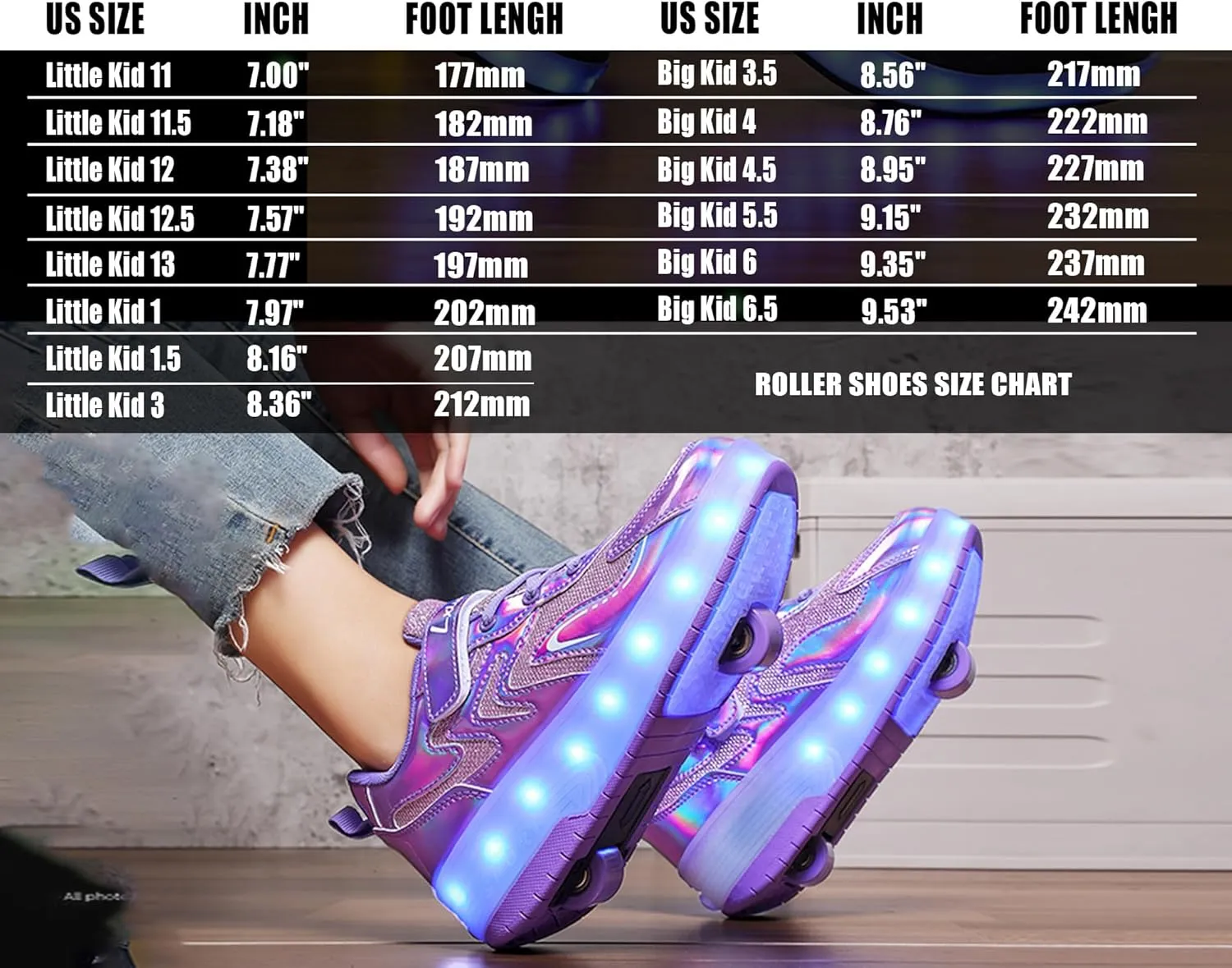 Rolling Skate Shoes for Boys Girls Roller Sneaker with Wheels Fashion Footwear Skate Wheeled Shoe for Kids Christmas Birthday Children Show Gift