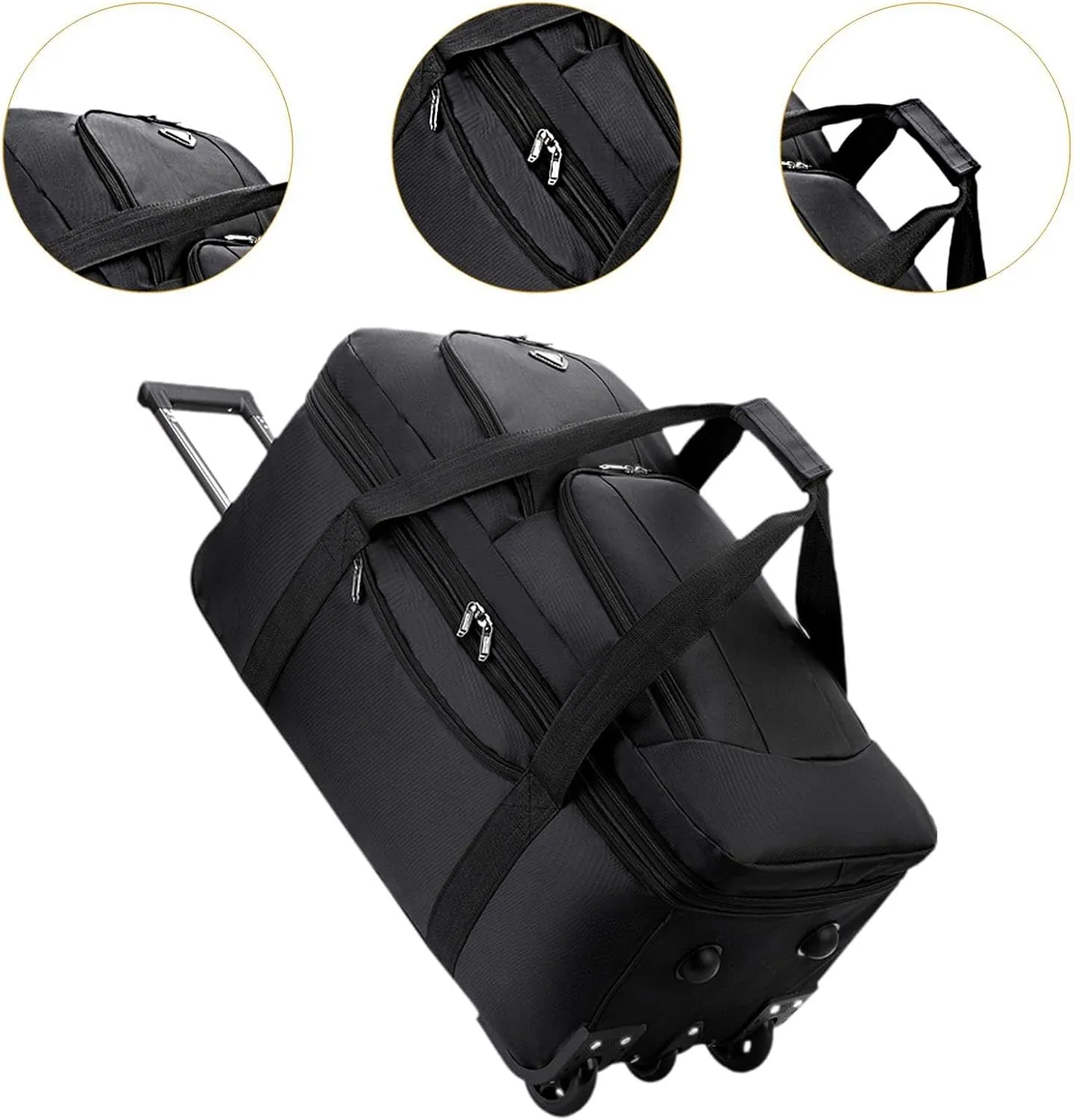 Rolling Travel Bag with Wheels for Business and Leisure