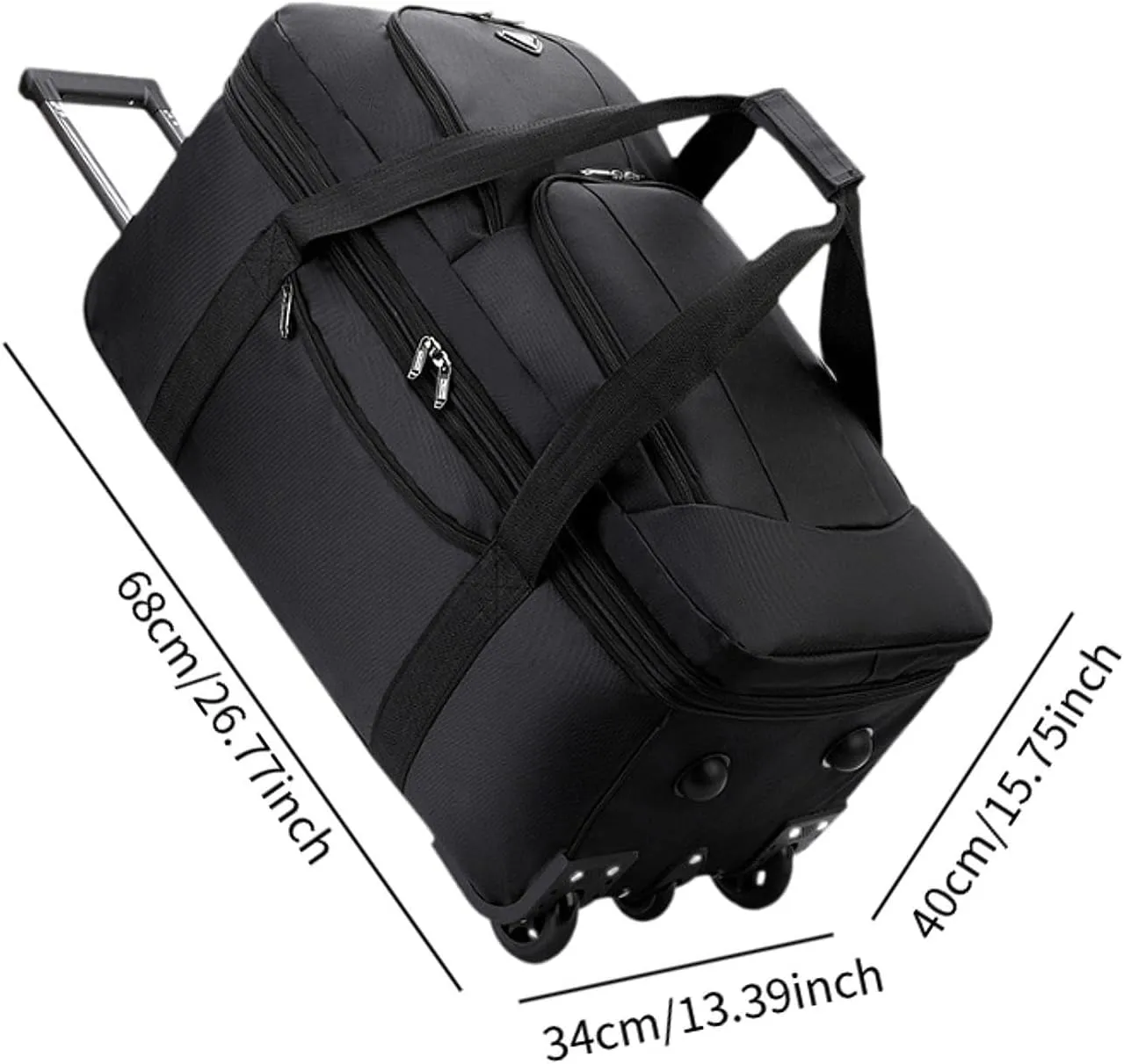 Rolling Travel Bag with Wheels for Business and Leisure