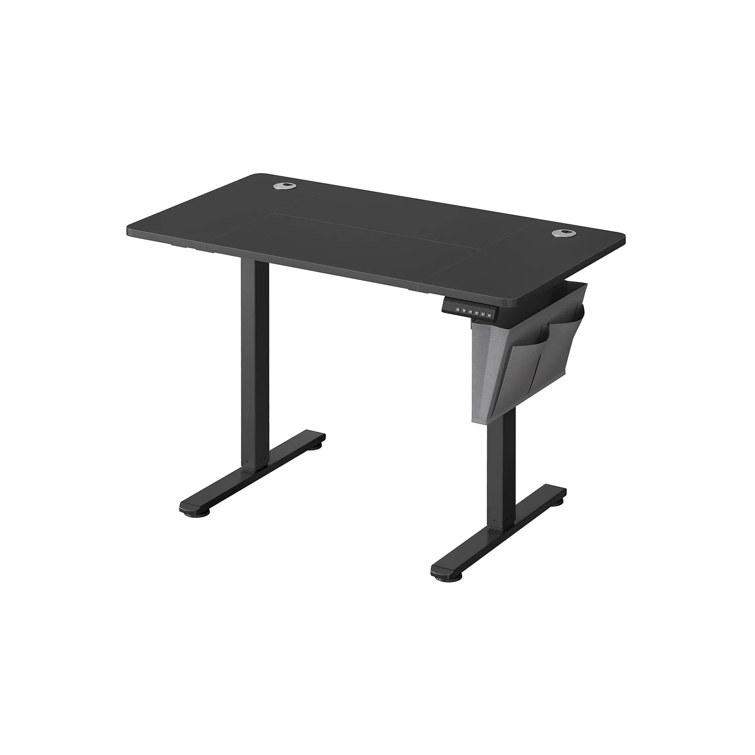 Rootz Electric Standing Desk - Sit Stand Desk - Adjustable Desk - Steel Frame - 60cm x 110cm x (72-120cm) - Ink Black - 20.7kg