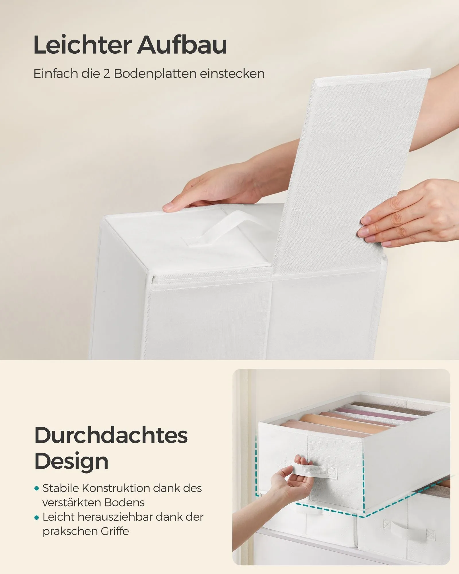 Rootz Wardrobe Organizer Set - Closet Storage - Clothes Organizer - Non-woven Fabric - 42cm x 30cm x 17cm