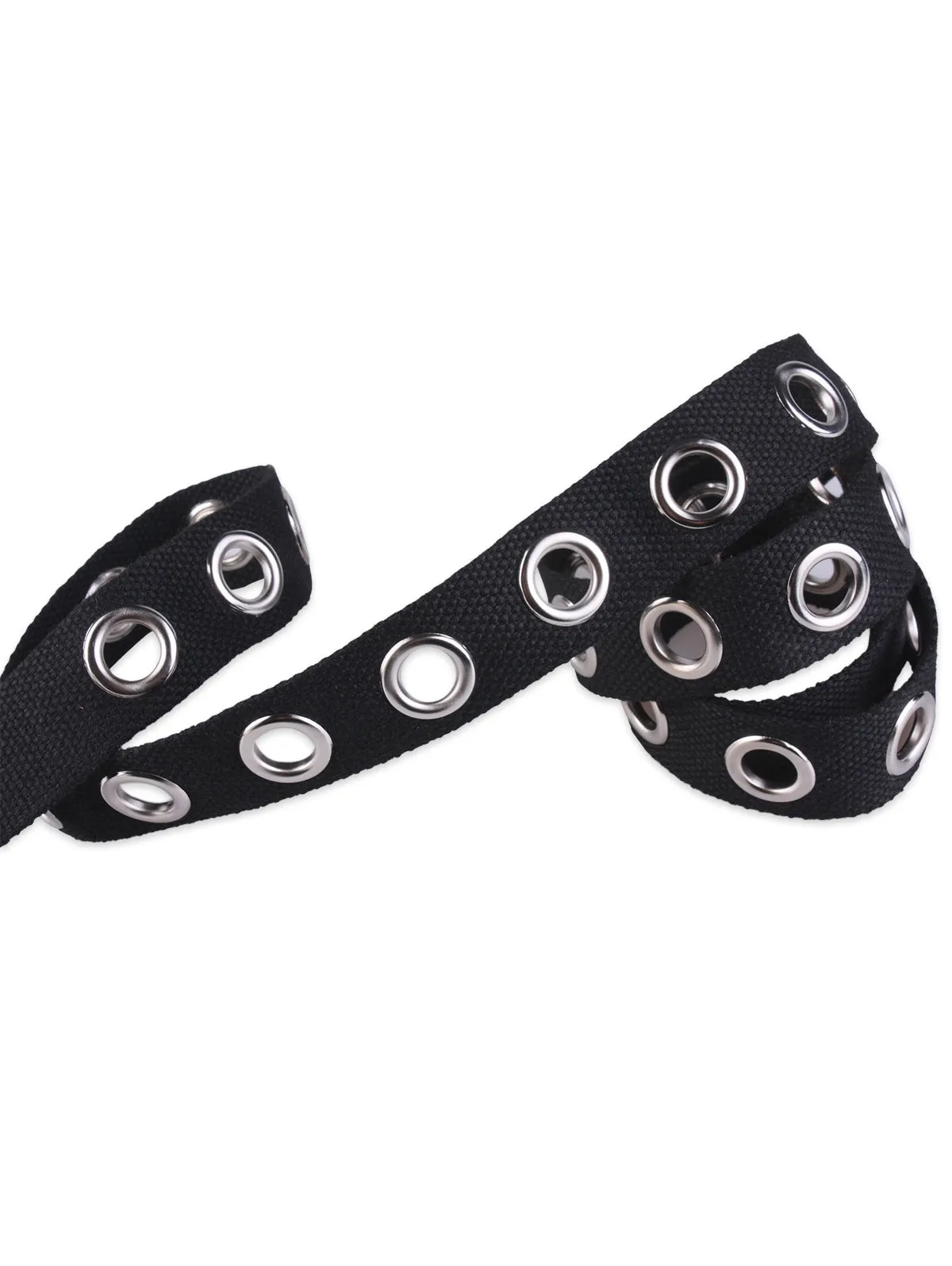 Round Grommet Casual Canvas Belt