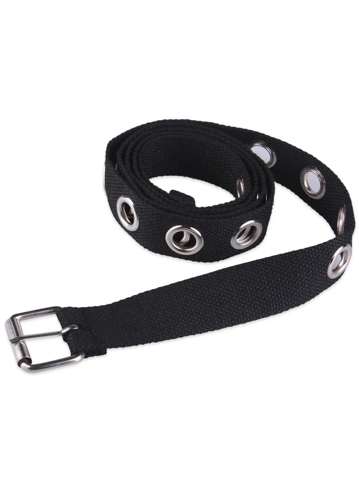 Round Grommet Casual Canvas Belt