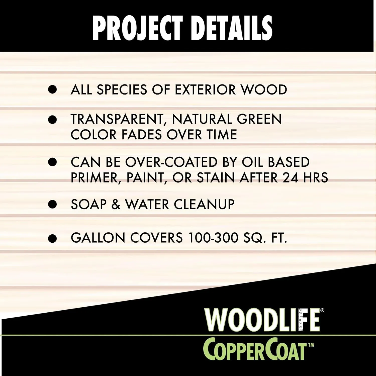Rust-Oleum 1904A Wolman (Woodlife) CopperCoat Green Wood Preservative-Below Ground, Quart