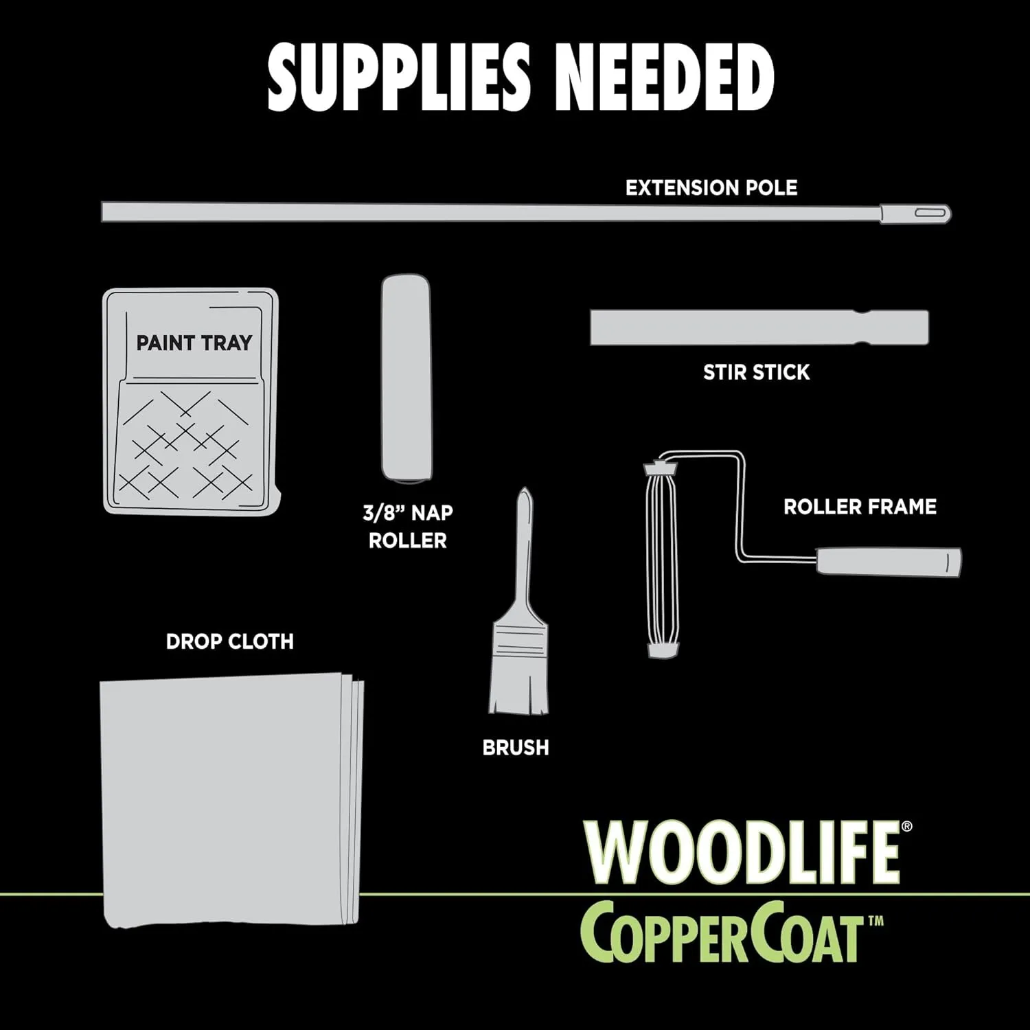 Rust-Oleum 1904A Wolman (Woodlife) CopperCoat Green Wood Preservative-Below Ground, Quart