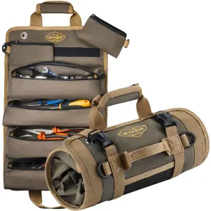 Ryker Bag Tool Organizers - Small Tool Bag W/Detachable Pouches, Heavy Duty Roll Up Tool Bag Organizer - 6 Tool Pouches