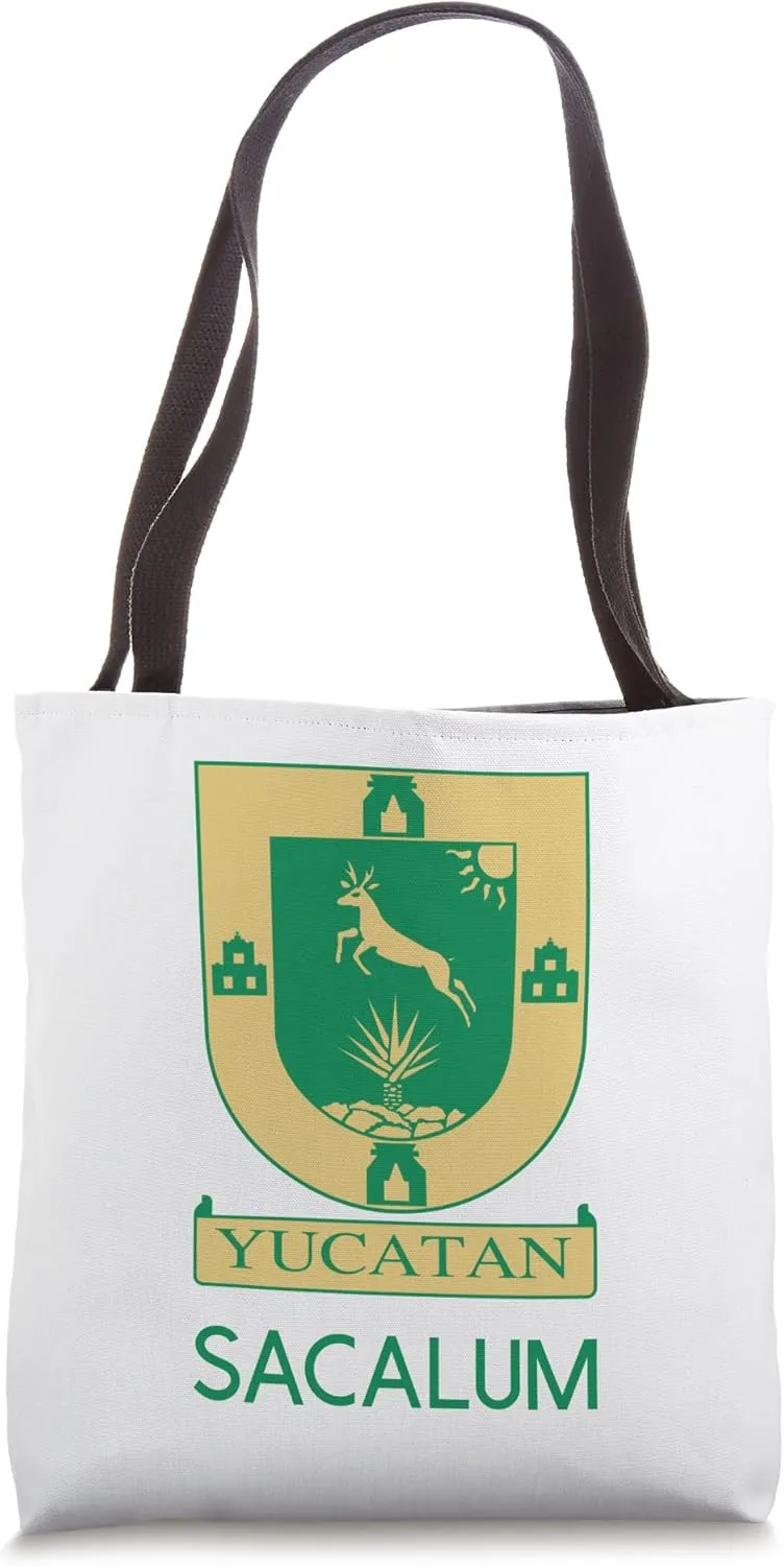 Sacalum Yucatan Estado De Mexico Escudo Eagle Aguila Tote Bag