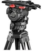 Sachtler 0350 Cine DLSR Fluid Head with DSLR Plate and Pan Bar, Supports 2 to 11 lbs