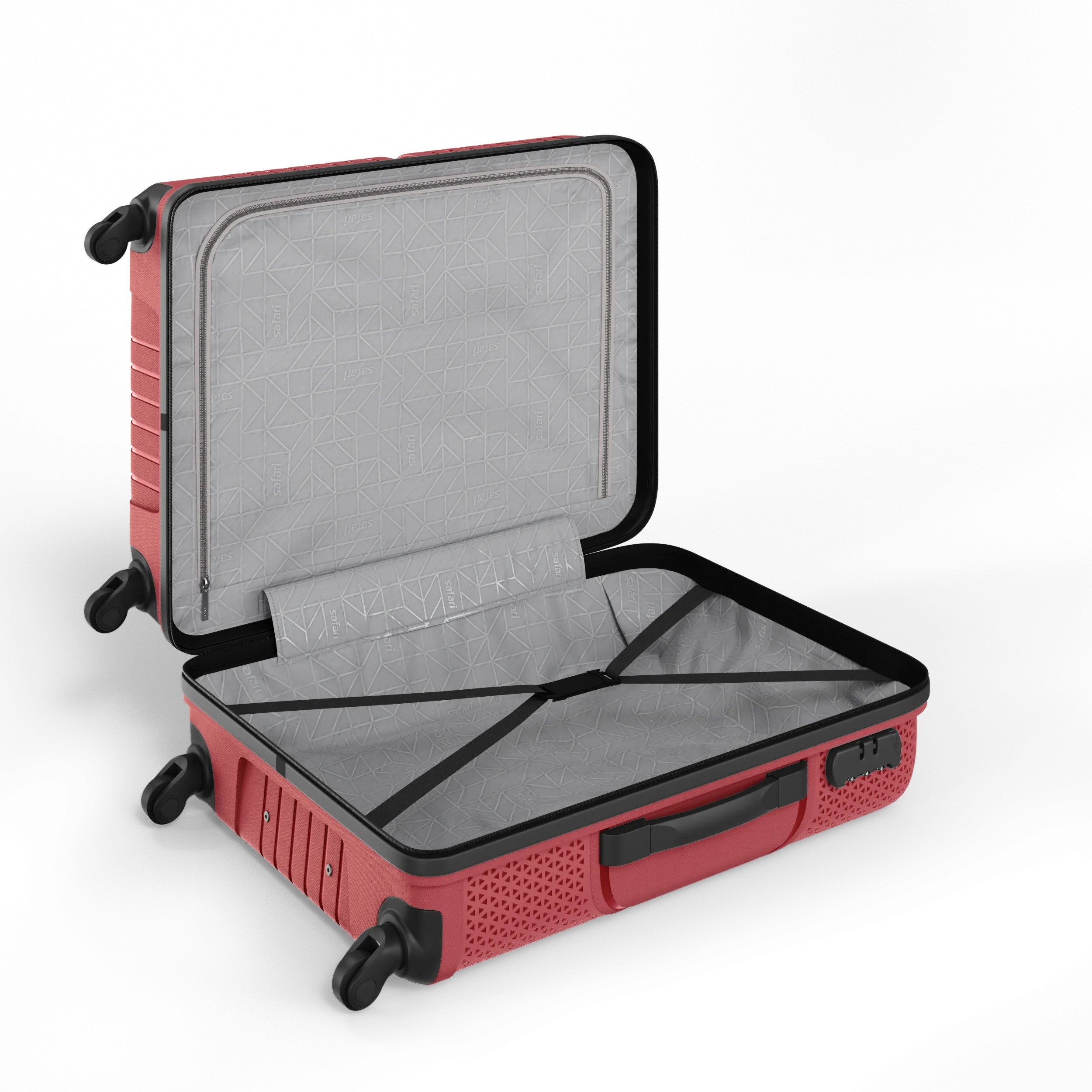 Safari Zeno 4 Wheeled 3PC Luggage Set (22/26/30")