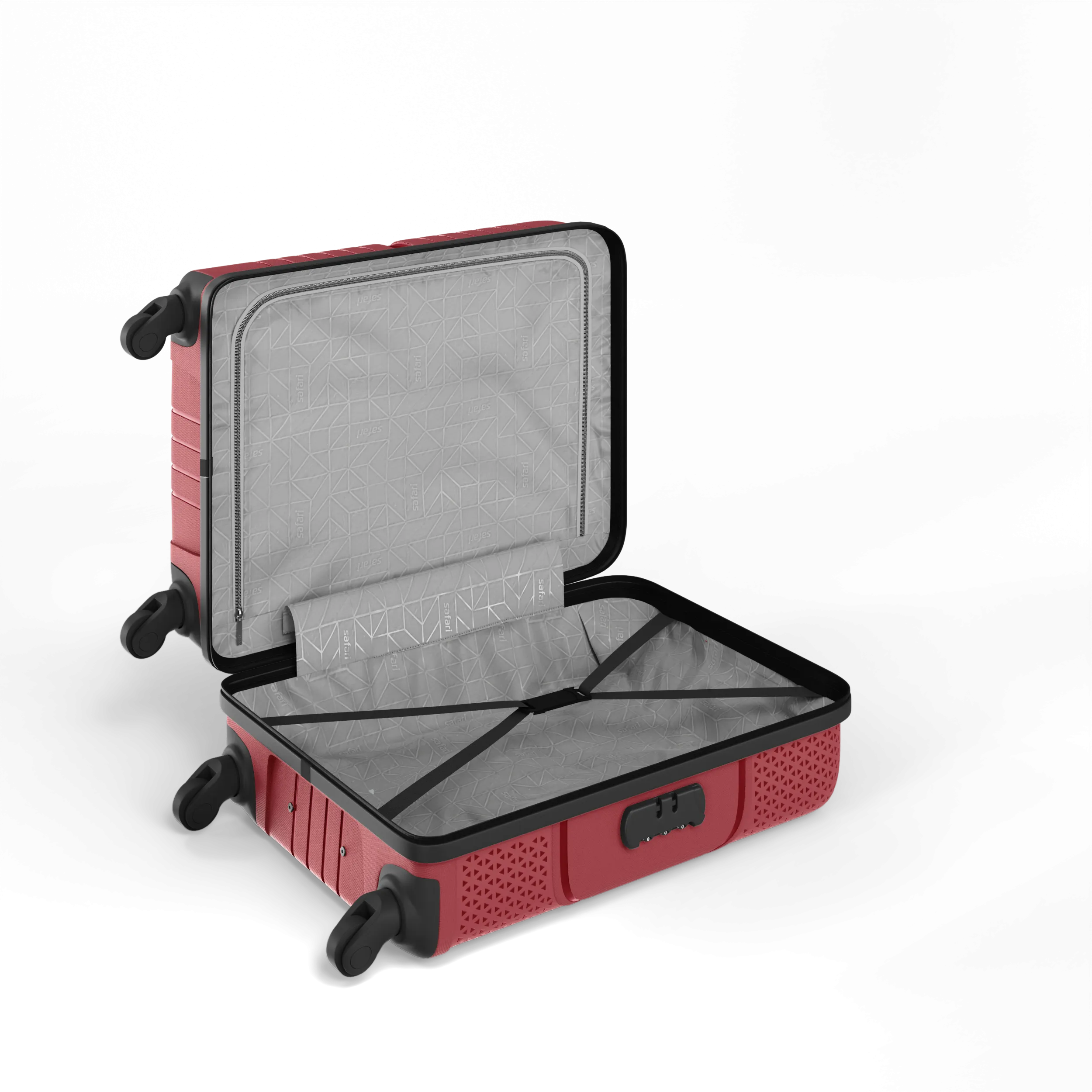 Safari Zeno 4 Wheeled 3PC Luggage Set (22/26/30")