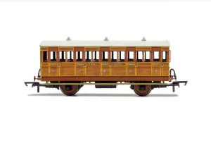 SALE - GNR, 4 Wheel Coach, 3rd Class, Fitted Lights, 1505 - Era 2