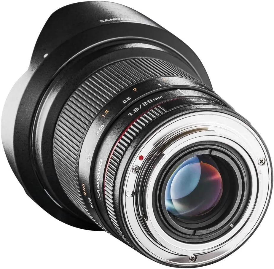 Samyang 20 mm F1.8 Manual Focus Lens for Sony FE Camera - Black