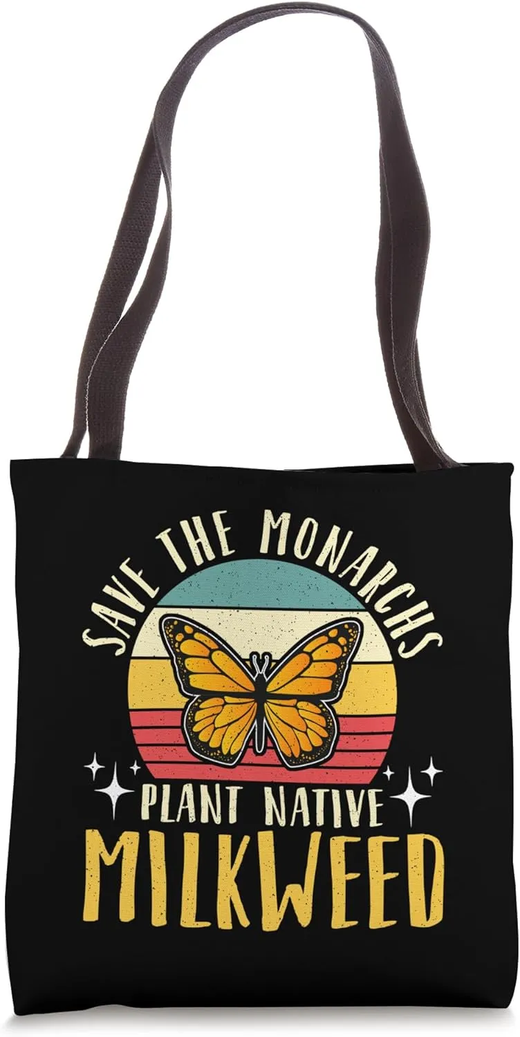 Save The Monarchs Plant Native Loves Butterflies Milkweed Tote Bag
