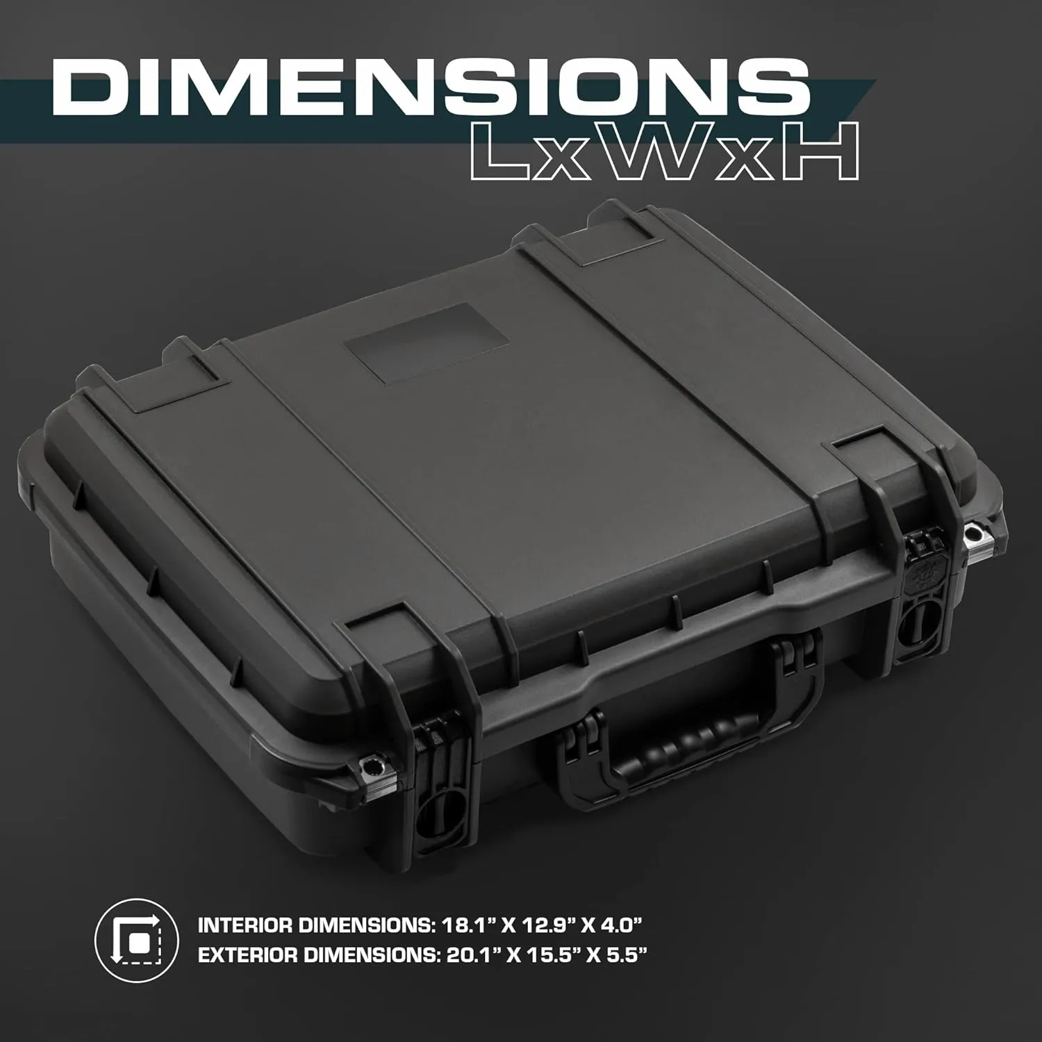 Seahorse 710 Heavy Duty Protective Dry Box Case Without Foam - TSA Approved/Mil Spec / IP67 Waterproof/USA Made for Cameras, Firearms, Motorcycles, Laptops, Consoles, VR