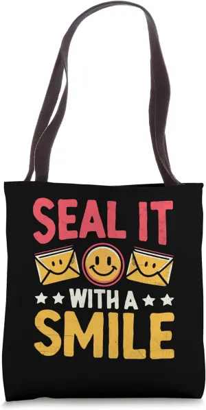 Seal It With A Smile Postal Worker Mailman Post Mail Carrier Tote Bag