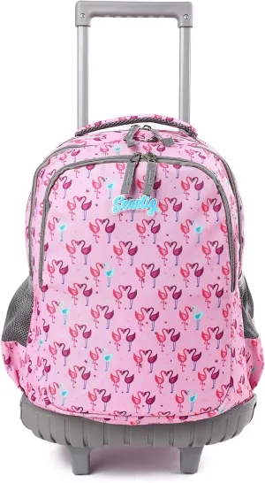 seastig Rolling Backpack Girls Boys 18in Wheeled Backpack Kids Backpack with Wheels School Travel Bag