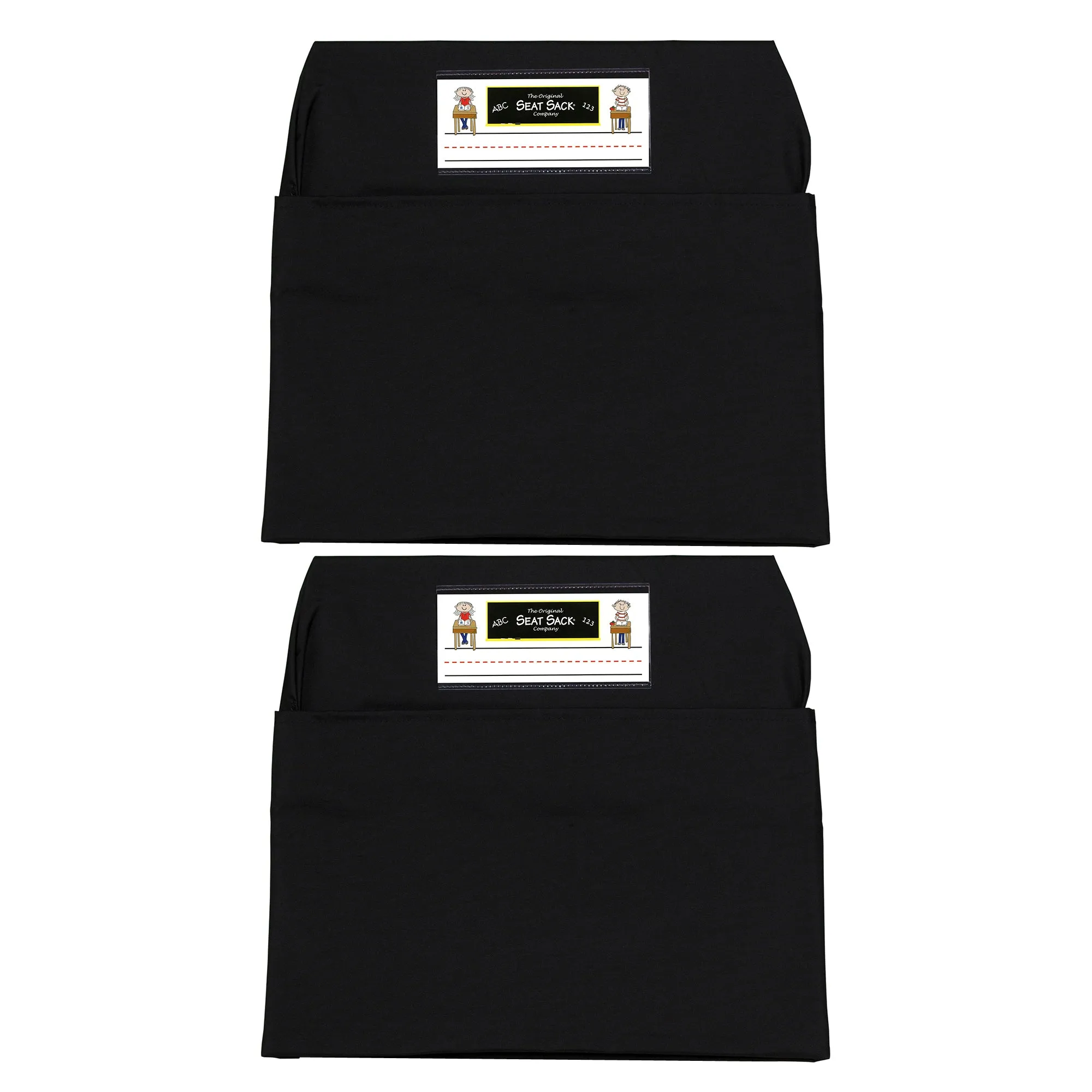 Seat Sack, Large, 17 inch, Chair Pocket, Black, Pack of 2