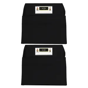 Seat Sack, Large, 17 inch, Chair Pocket, Black, Pack of 2