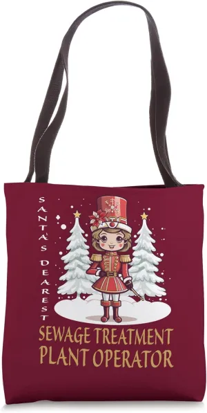 Sewage Treatment Plant Operator Christmas Female Nutcracker Tote Bag
