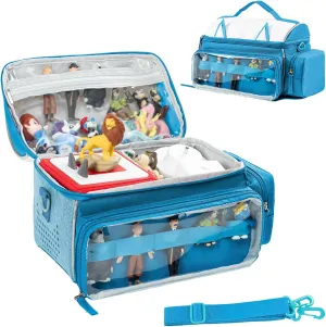 SFYBYHEART Carrying Case Compatible with Toniebox Starter Set, Tonis Figures, Tonis Characters, Cute Tony Case, Tonis Storage and Organizer with Shoulder Strap