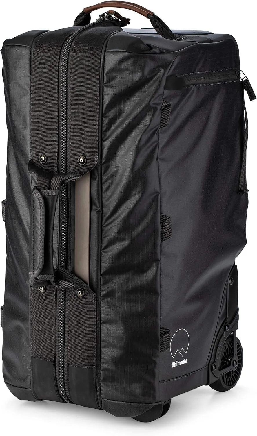 Shimoda DV Roller - 24-inch Water Resistant Luggage with shock-absorbing wheels - Perfect Fit for Cinema, DV, DSLR, Mirrorless Cameras, lenses and other gear - Black