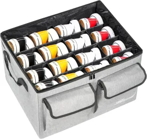 Shoe Storage Organizer with Transparent Cover & Adjustable Dividers for Shoes（can storage 16 pairs）, Blankets, Handbags, Linen, Clothing, Gray