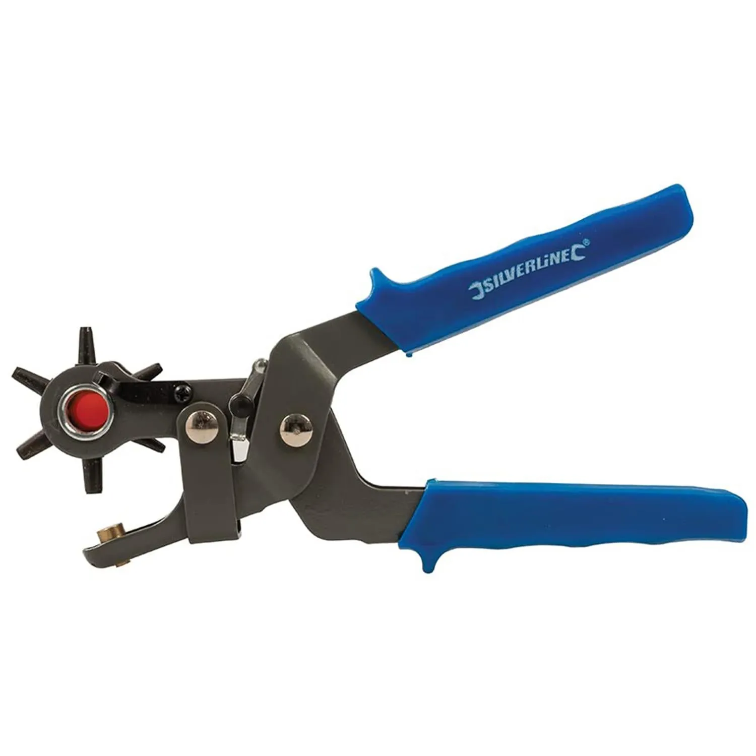Silverline 200111 Heavy-Duty Powder Coated Sizing Punch Pliers, 2-4.5mm