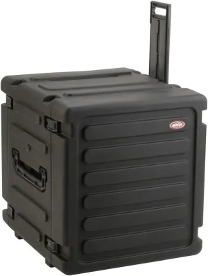 SKB 12U Shock Mount Rack, with Wheels, Handle, TSA Trigger Latches