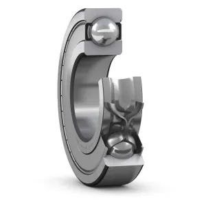 SKF 6208-2Z Radial Bearing, Single Row, Deep Groove Design, ABEC 1 Precision, Double Shielded, Non-Contact, Normal Clearance, Steel Cage, Metric, 40mm Bore, 80mm OD, 18mm Width