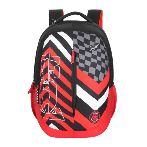 Skybags KLAN PRO 04 SCHOOL BACKPACK RED BLACK