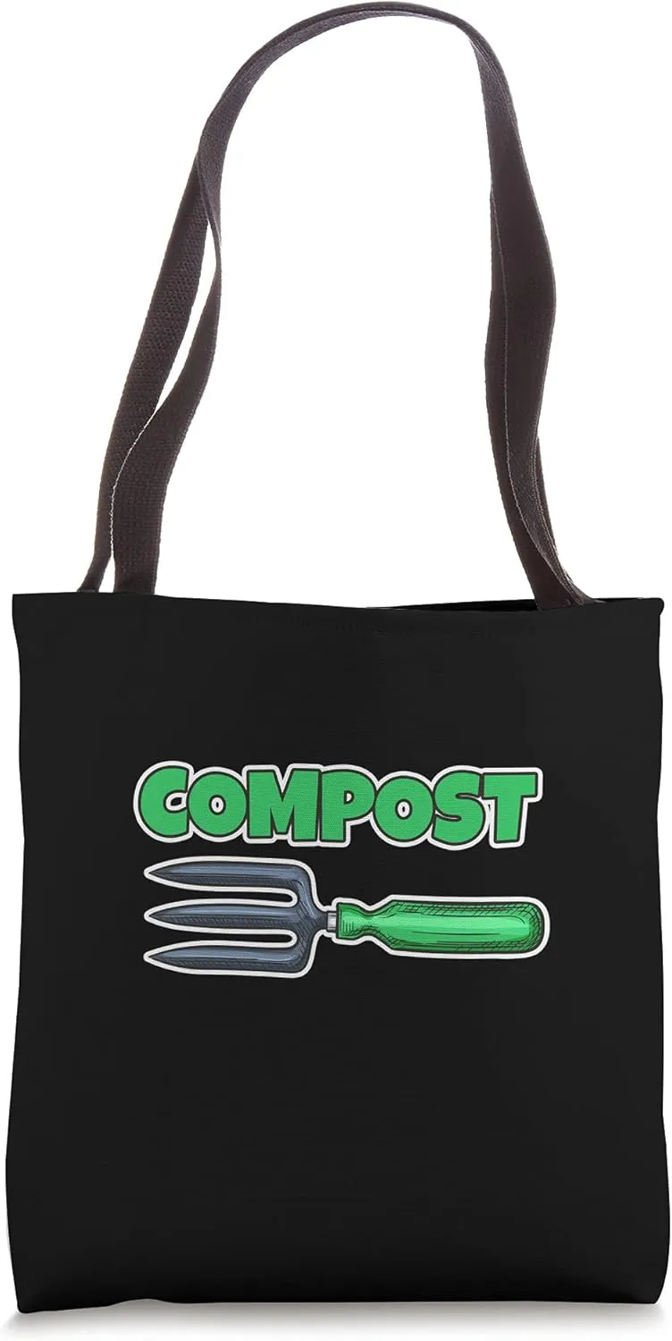 Soil Rake Compost Recycling Organic Matter Compost Tote Bag