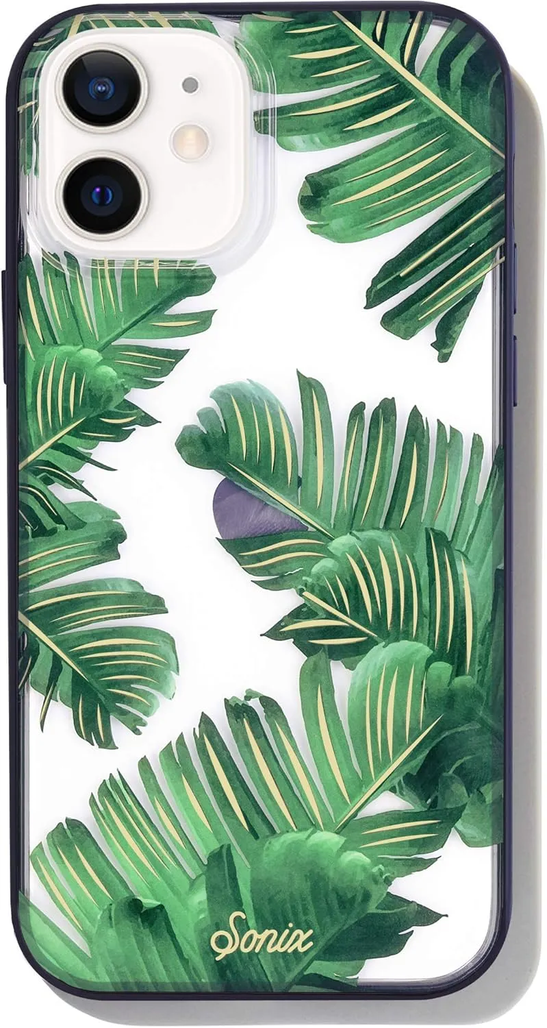 Sonix Bahamas Case for iPhone 12mini [10ft Drop Tested] Women's Palm Leaf Clear Cover for Apple iPhone 12 Mini