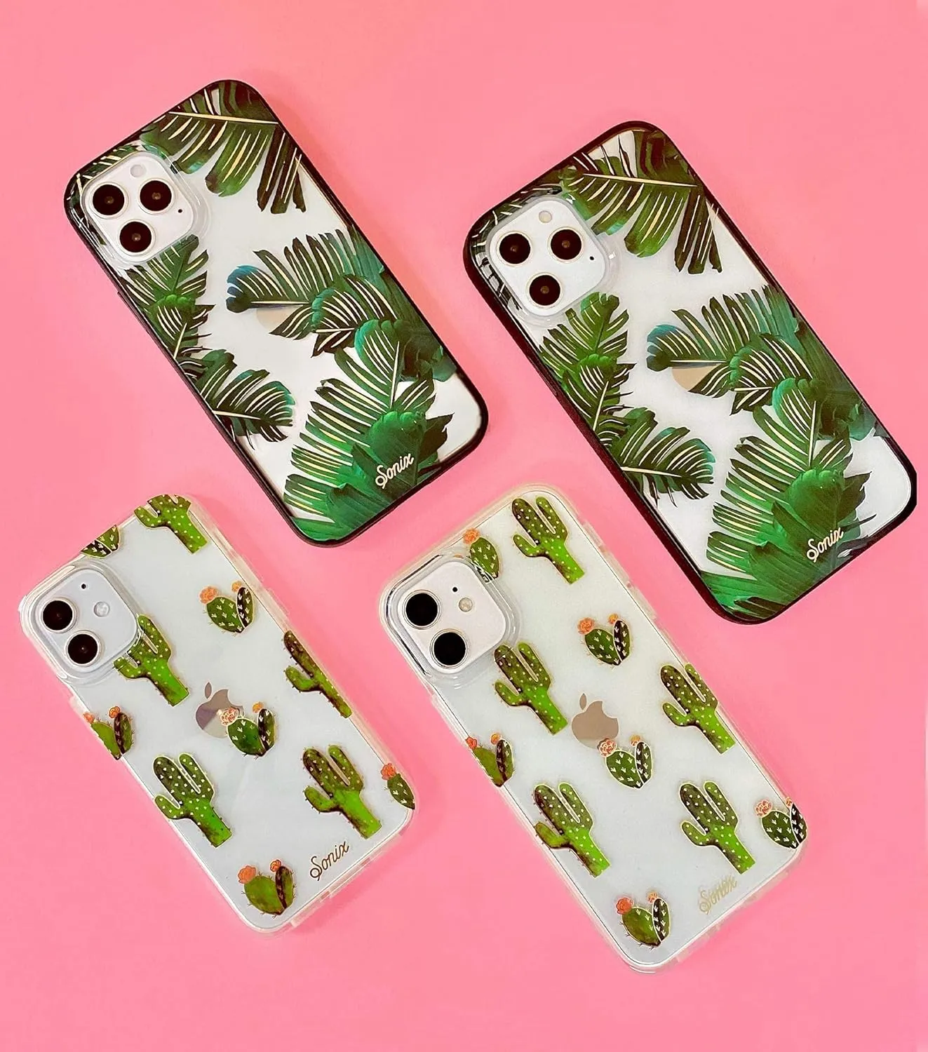 Sonix Bahamas Case for iPhone 12mini [10ft Drop Tested] Women's Palm Leaf Clear Cover for Apple iPhone 12 Mini