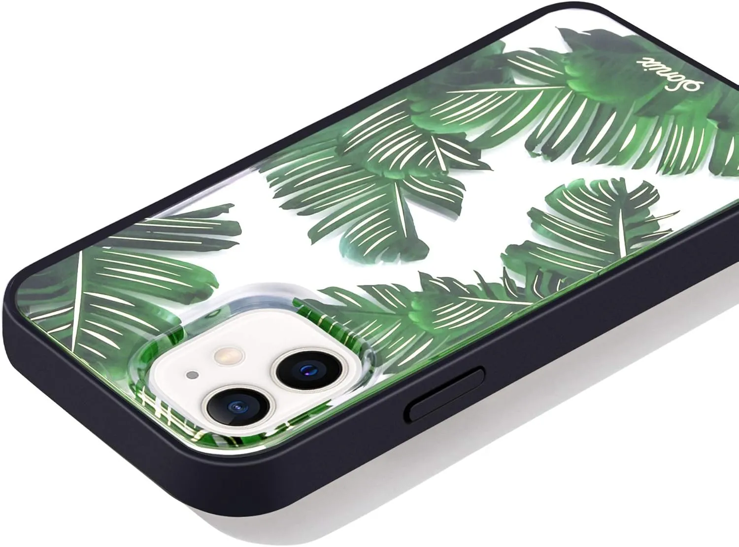 Sonix Bahamas Case for iPhone 12mini [10ft Drop Tested] Women's Palm Leaf Clear Cover for Apple iPhone 12 Mini