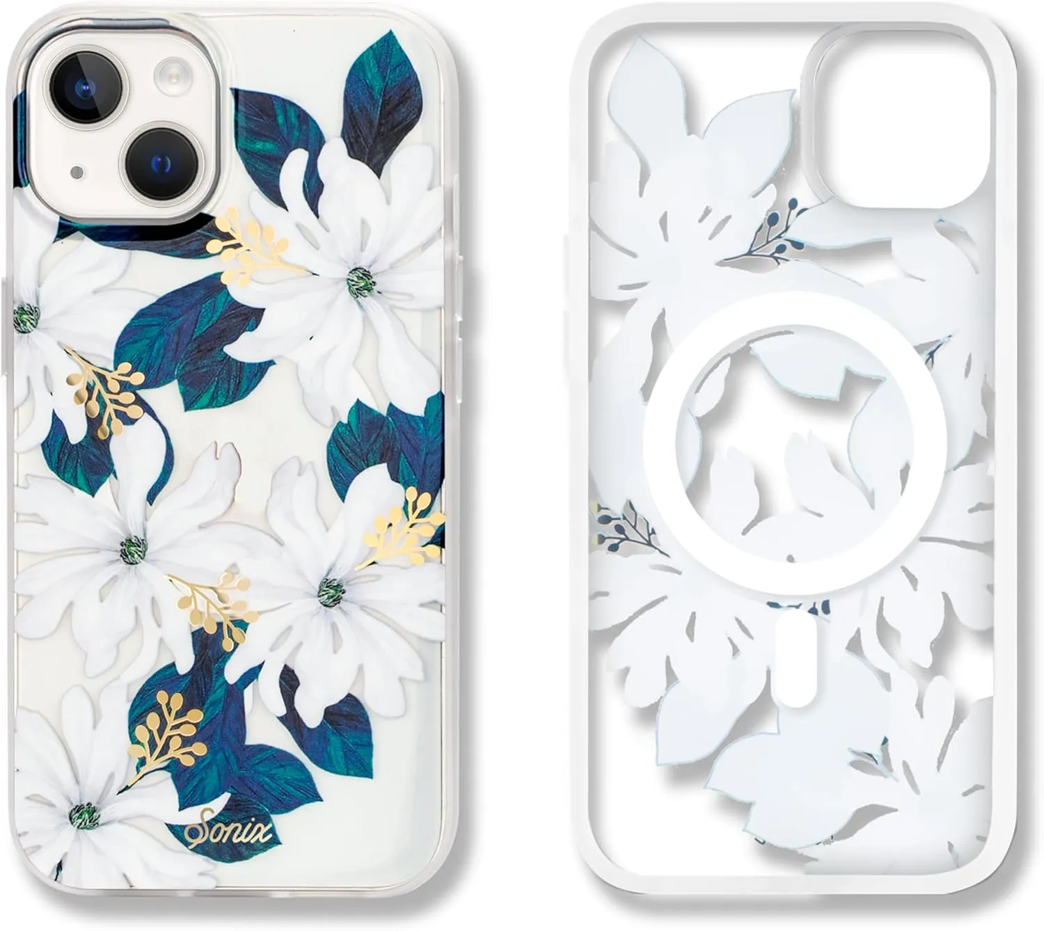 Sonix Case for iPhone 15, 14, 13 | Compatible with MagSafe | 10ft Drop Tested | Delilah Flower