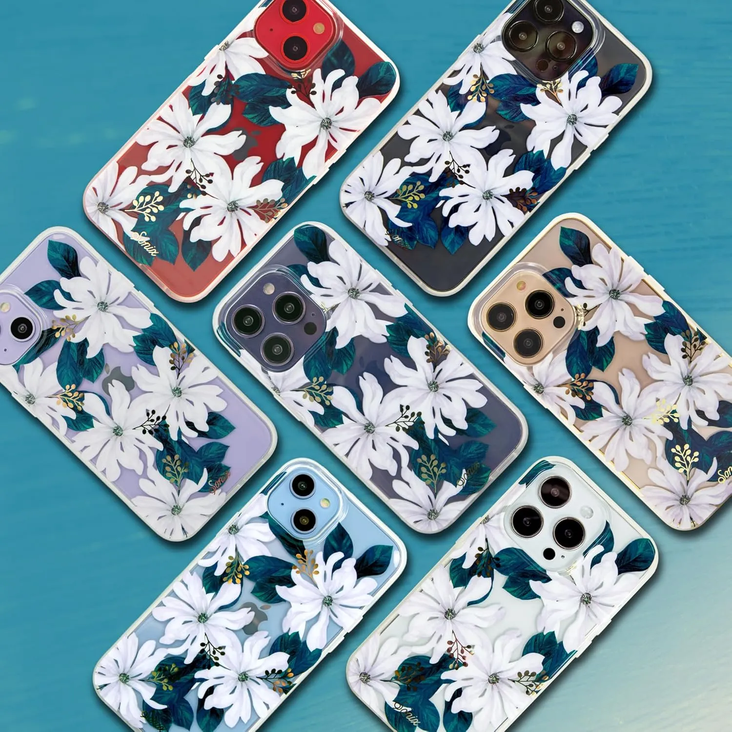 Sonix Case for iPhone 15, 14, 13 | Compatible with MagSafe | 10ft Drop Tested | Delilah Flower