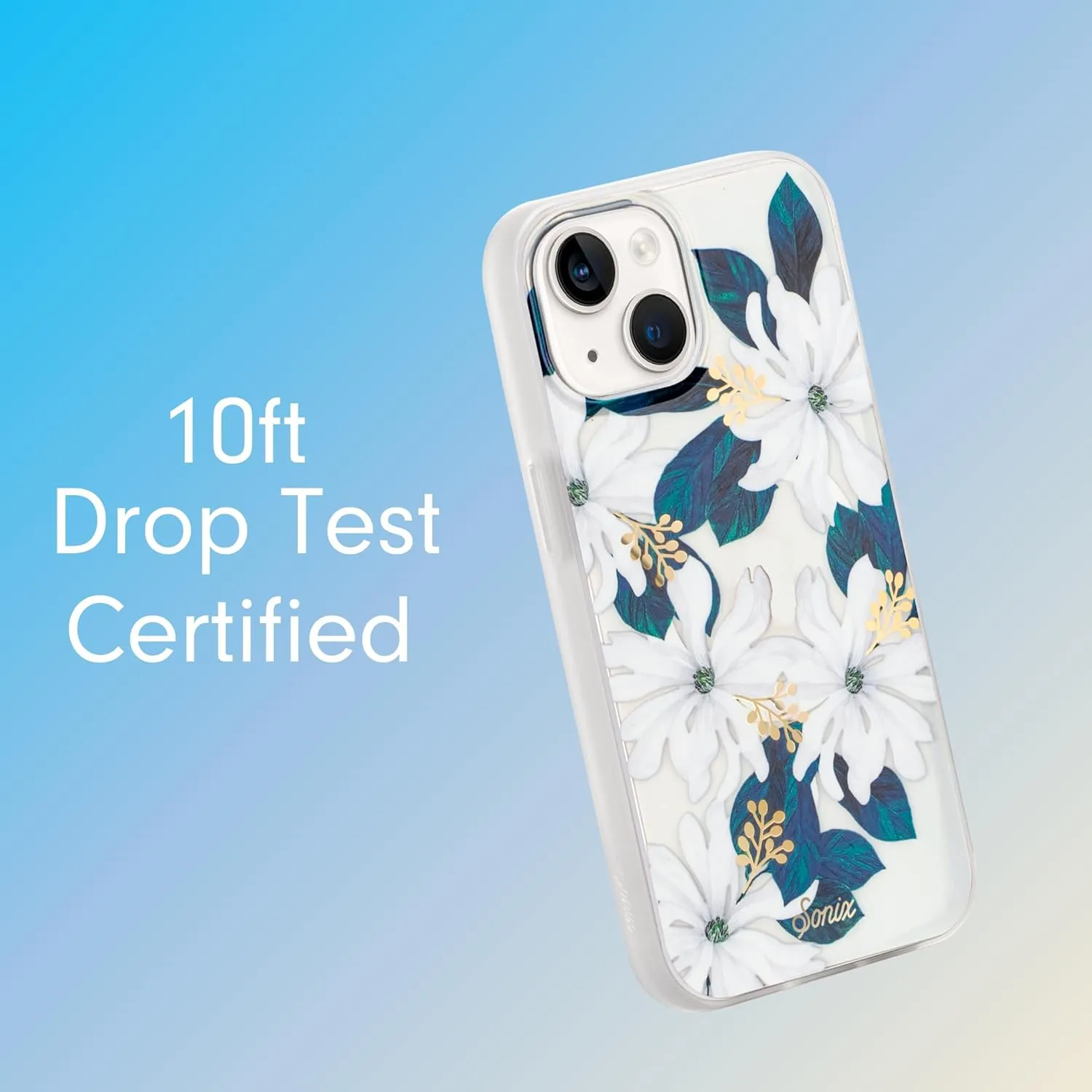 Sonix Case for iPhone 15, 14, 13 | Compatible with MagSafe | 10ft Drop Tested | Delilah Flower