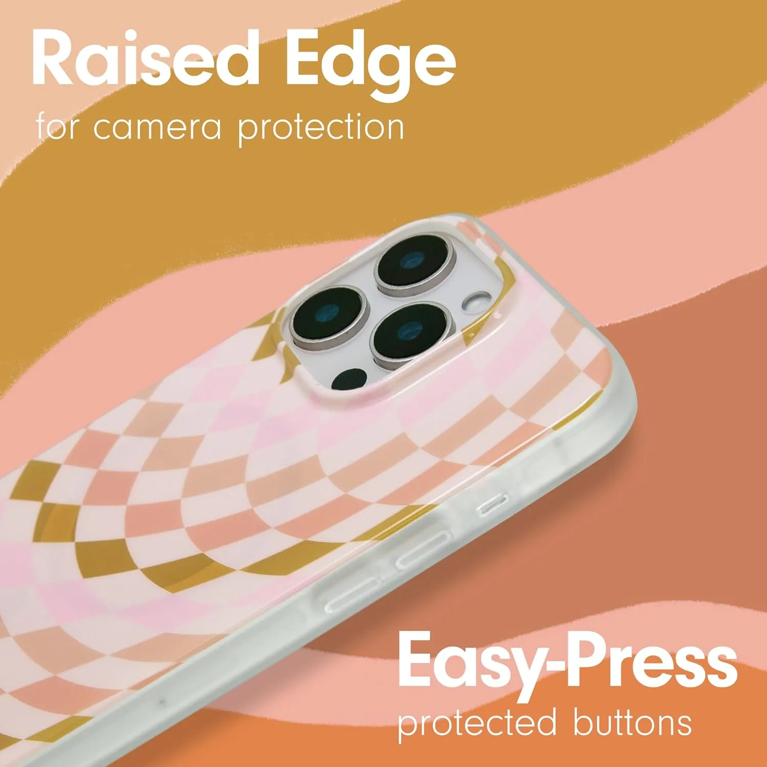 Sonix Case for iPhone 16 Pro | Compatible with MagSafe | 10ft Drop Tested | Checkered Neutrals