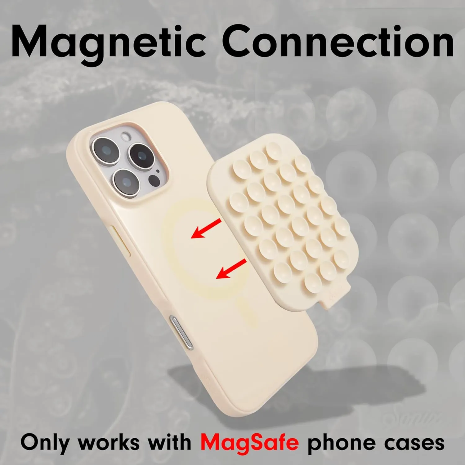 Sonix Case for iPhone 16 Pro Max with Magnetic Suction Mount | Compatible with MagSafe | 10ft Drop Tested | Linen