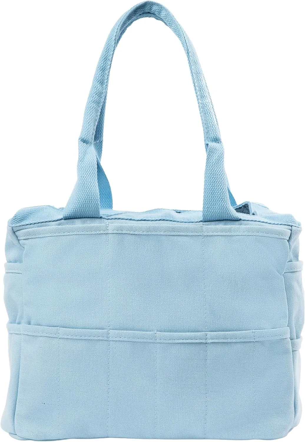 Soolla Studio Bag: Art Supply Storage Organizer & Pottery Tool Bag, Washable Craft Tote, Knitting Yarn Bag, Crochet Project Bag, 30 Pockets, 15  Canvas Colors, Artist Bag for Adults (Blue Skies)