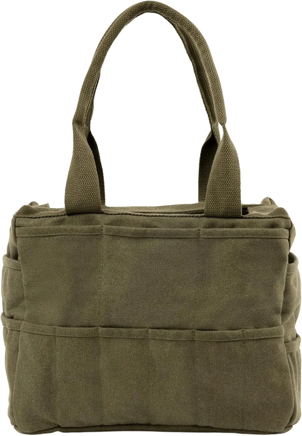 Soolla Studio Bag: Washable Art Supply & Pottery Clay Tool Bag, 30 Pockets, 15 Colors, Artist Gift Organizer (Forest Green)