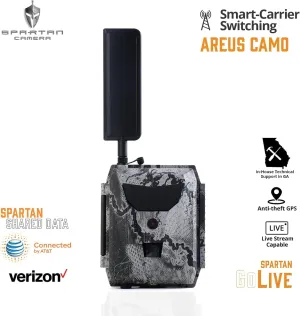 Spartan GoLive 4G LTE Trail Camera,Live-Streaming, Anti-Theft GPS, On-Demand Image&Video Capture,Real-time Updates,Built-in Lithium Battery,Blackout   Tree Mount (Spartan Multi-Carrier)