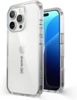Speck Clear iPhone 16 Pro Case - Slim Phone Case iPhone 16 Pro - iPhone 16 Pro Phone Case - GemShell - Crystal Clear